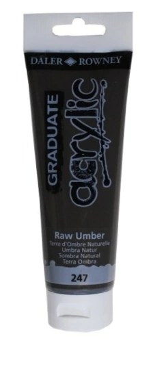 Acrílico Raw Umber 247 Daler Rowney 120ml. - comprar online