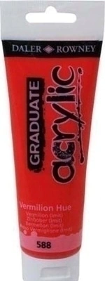 Acrílico Vermilion Hue 588 Daler Rowney 120ml. - comprar online