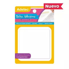 Notas adhesivas transparentes - Adetec