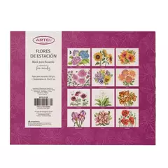 Block para colorear Flores de Estación - Artel - comprar online