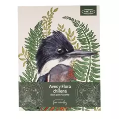 Block para colorear Aves y Flora Chilena - Artel
