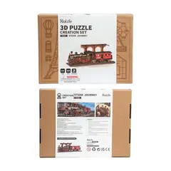 Puzzle 3D Steam Journey - Robotime - Tienda Diseñarte