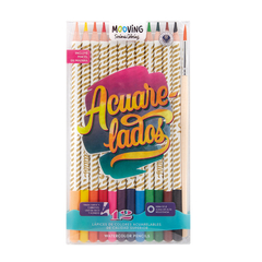 Set Lápices Colores Acuarelables Premium Mooving