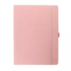 Libreta de cuero vegano rosa Apollo - Graphique