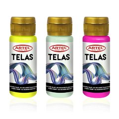 COLORES PASTEL PINTURA DE TELA 60 ML. ARTEL (VARIEDAD) - comprar online