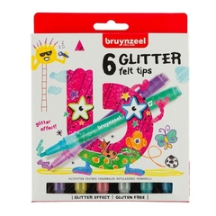 Set de Glitter felt tips Bruynzeel