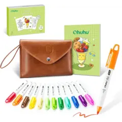 Kit Nalu 12 Mini Marcadores de Alcohol - Ohuhu