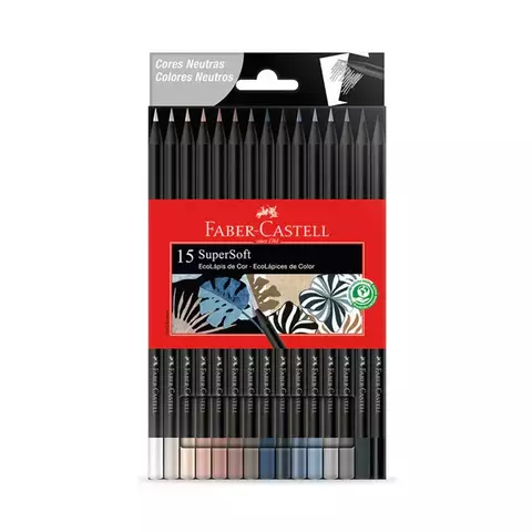 Ecolápices SuperSoft 15 colores neutros - Faber-Castell