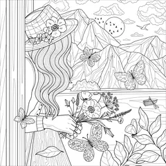 Libro de colorear Boho Dreams - Peter Pauper - Tienda Diseñarte
