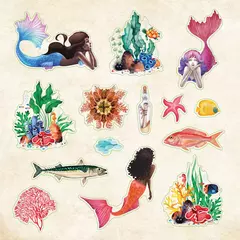 Libro de stickers: Reino de Poseidón - Tienda Diseñarte