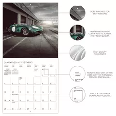 Calendario de Pared grande Leyendas del Automóvil - Graphique France - Tienda Diseñarte