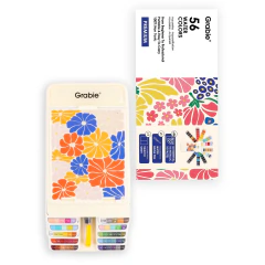 Set plegable de 56 acuarelas con pincel de agua - Grabie