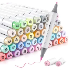 Set 48 colores pastel punta Pincel y Fina- Ohuhu