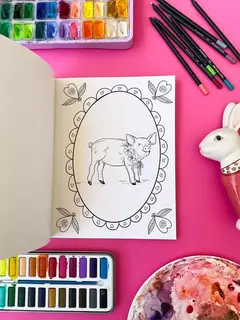 Libro Para Colorear Fiestanimal - Casa Lapin en internet