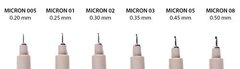 Pigma Micron Tiralíneas 0.3 negro - comprar online
