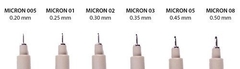 Pigma Micron Tiralíneas 0.03 negro en internet