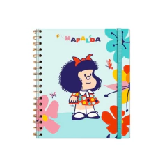 Libreta Tapa Dura con Espiral Grande – Mafalda