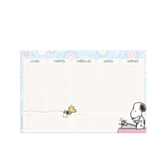 Planificador Semanal – Snoopy Pastel