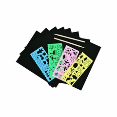 Deluxe Scratch and Sketch Kit (50 hojas surtidas con plantillas extra) - comprar online