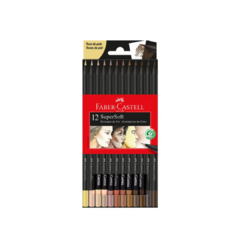 Ecolápices Supersoft x 12 Colores Piel Faber-Castell