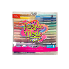 Set Acrylic mode 30 colores Mooving