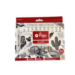 Marcador Artístico Alloy tonos neutros Filgo - comprar online
