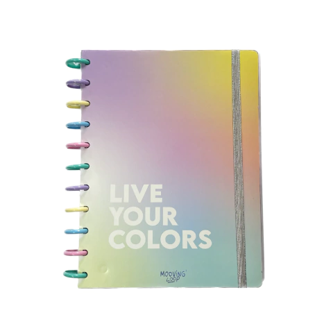 Cuaderno Pastel con Discos Mooving Loop