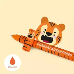 Bolígrafo de Gel Borrable Tiger tinta naranja - Legami - Tienda Diseñarte