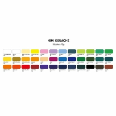 Set Gouache 48 colores 12g. Estuche Menta oscuro nueva versión - Himi en internet