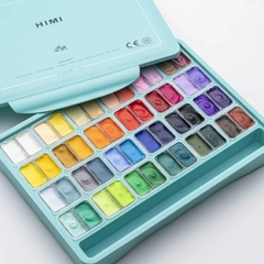 Set Gouache 48 colores 12g. Estuche Menta oscuro nueva versión - Himi - comprar online