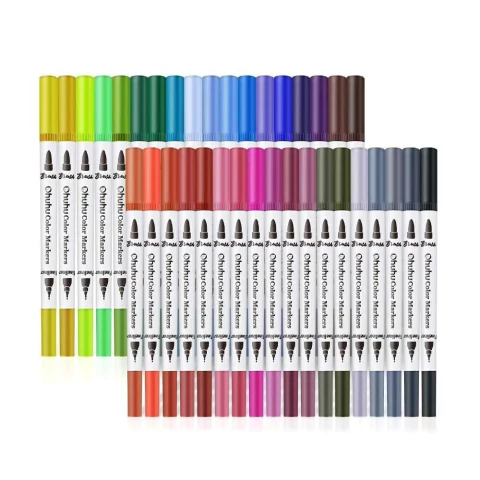 Set 36 marcadores doble punta - Ohuhu