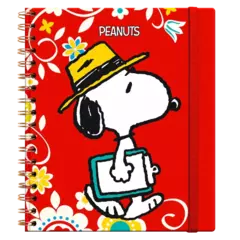 Libreta Tapa Dura con Espiral Grande – Snoopy Colorfull