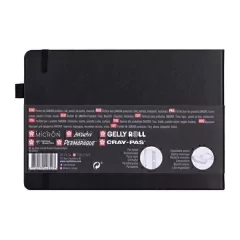 Cuaderno/sketchbook 21x14,8 cm 80 páginas papel blanco crema de 140 g - comprar online