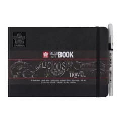 Cuaderno/sketchbook 21x14,8 cm 80 páginas papel negro 140 g en internet