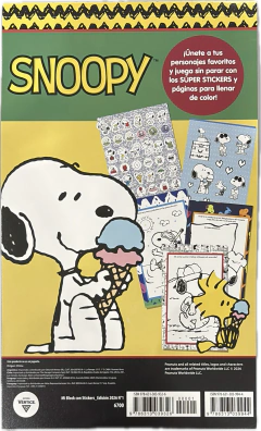 Mi block de Snoopy para colorear con stickers - comprar online