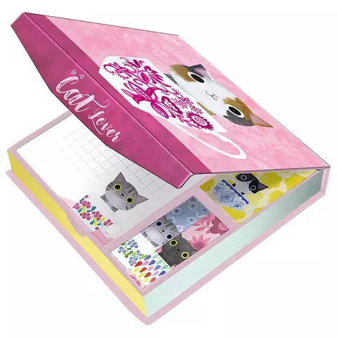 Caja de Notas y Post it – Planet Cat
