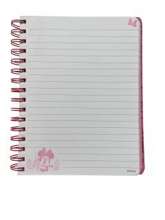 Libreta A5 lineas Minnie - Mooving - Tienda Diseñarte