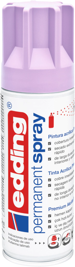 Spray Acrílico Perm. Premium Lavanda Mate 200 ml. edding