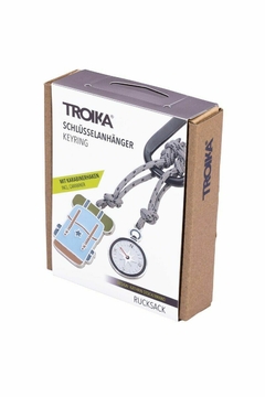 Llavero 2 colgantes Mochila senderismo y Brújula Multicolor -Troika - comprar online