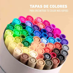 Set 60 marcadores doble punta Maui Ohuhu - Tienda Diseñarte