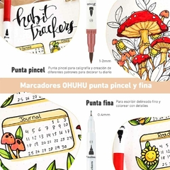 Set de 100 marcadores doble punta Maui - Ohuhu en internet