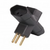 Benjamim 3 Saídas Pino Terra 2P+T 10A 250V Preto NBR14136 MarGirius - PA Construshop | Loja de Materiais Eletricos & Construção