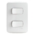 CONJUNTO 2 INTERRUPTORES SIMPLES 10A 250V MILUZ PL/BR SCHNEIDER
