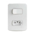Conjunto Interruptor Simples E Tomada 2P+T 10A 250V Branco Miluz Schneider
