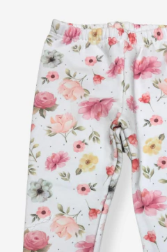 CALZA FRISA FLOR BEBE NIÑA (2107) - comprar online