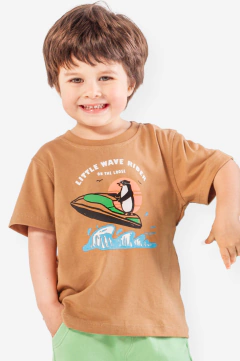 REMERA ALGODON PINGUINO BEBÉ NIÑO (4344)