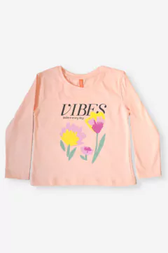 REMERA FLORI NIÑA (1283) - GRETTY STORE
