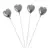 Set velas corazon x4 unidades