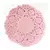 Blonda redonda rosa 10cm x 100 unidades