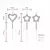 vela corazon metalizada - tienda online